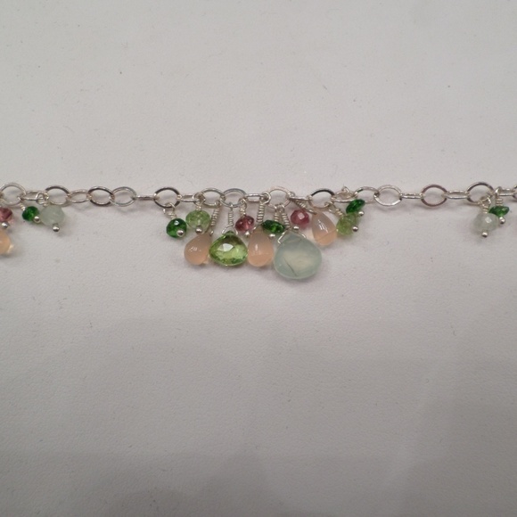 AUTHENTIC LAURA GIBSON SS PREHNITE PINK BRACELET - Picture 3 of 6